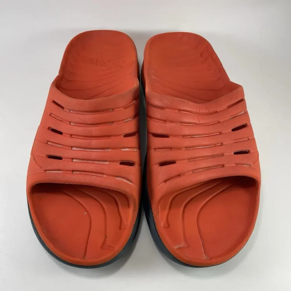 Hoka Ora Recovery Slide 3 Mens Size 12 Terracotta Orange Sport Sandals Slip On